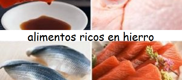 alimentos ricos en hierro