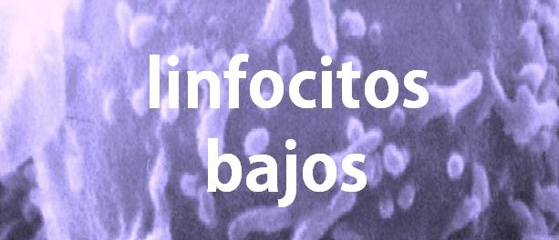 linfocitos bajos